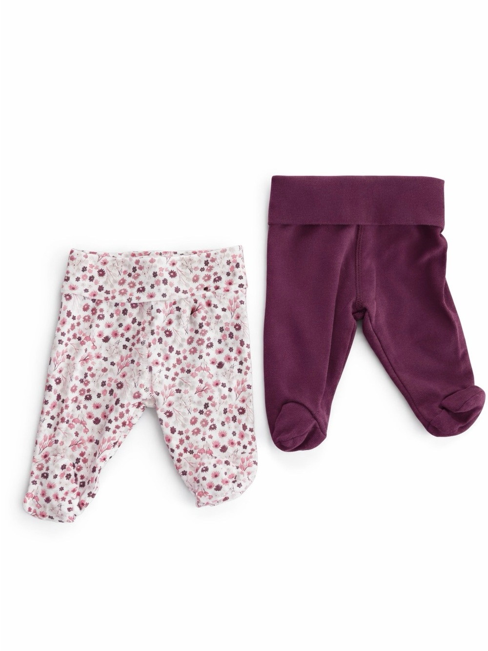 5/$15 Bundle of 2 Footed Leggings Size Newborn